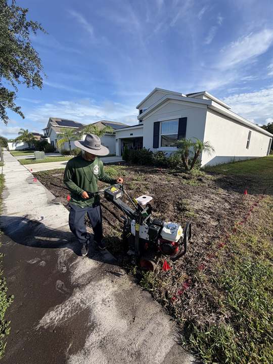 Sod cutter lawn renovation in Kissimmee, FL